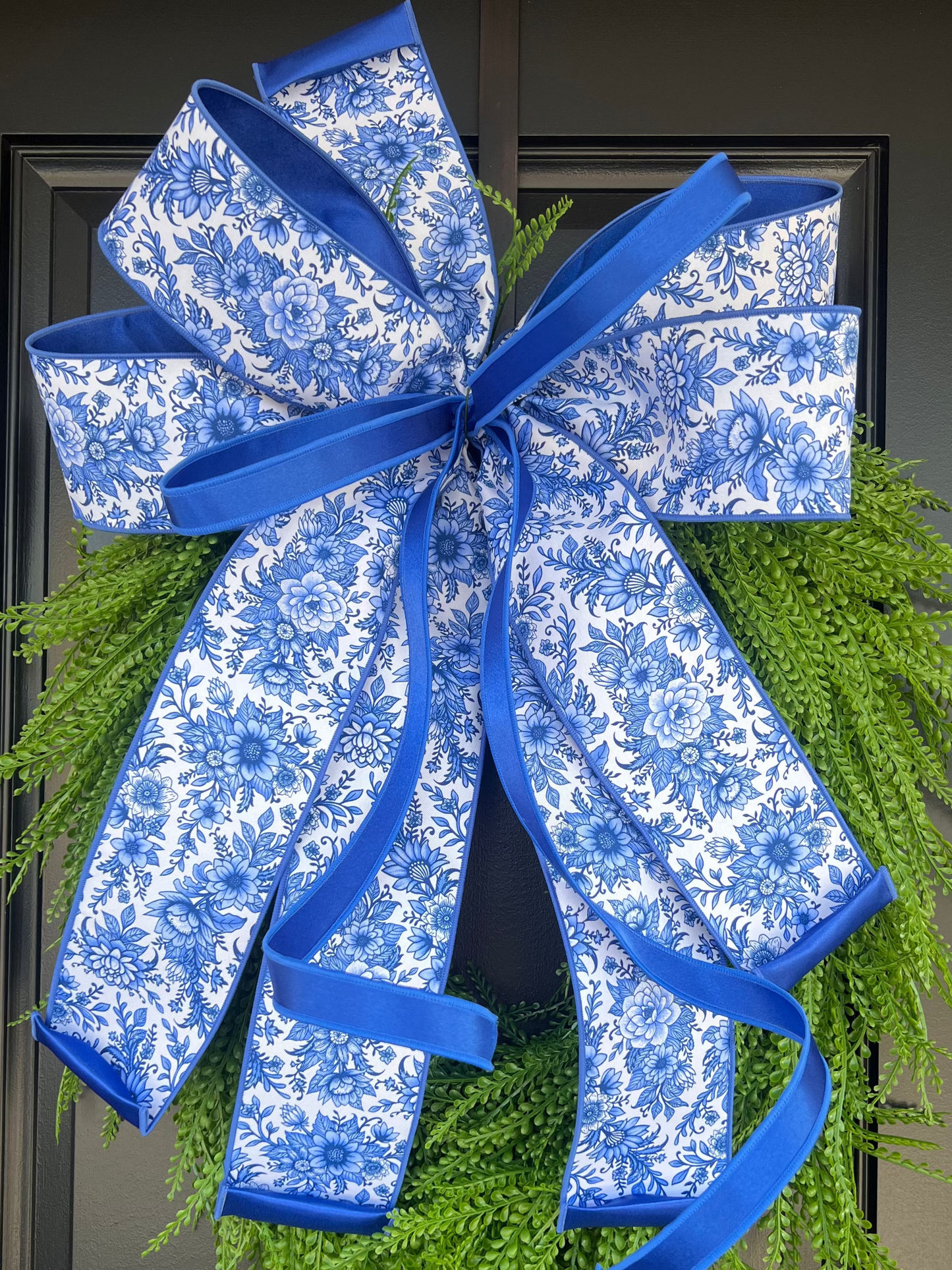 Kentucky Blue Floral Bow
