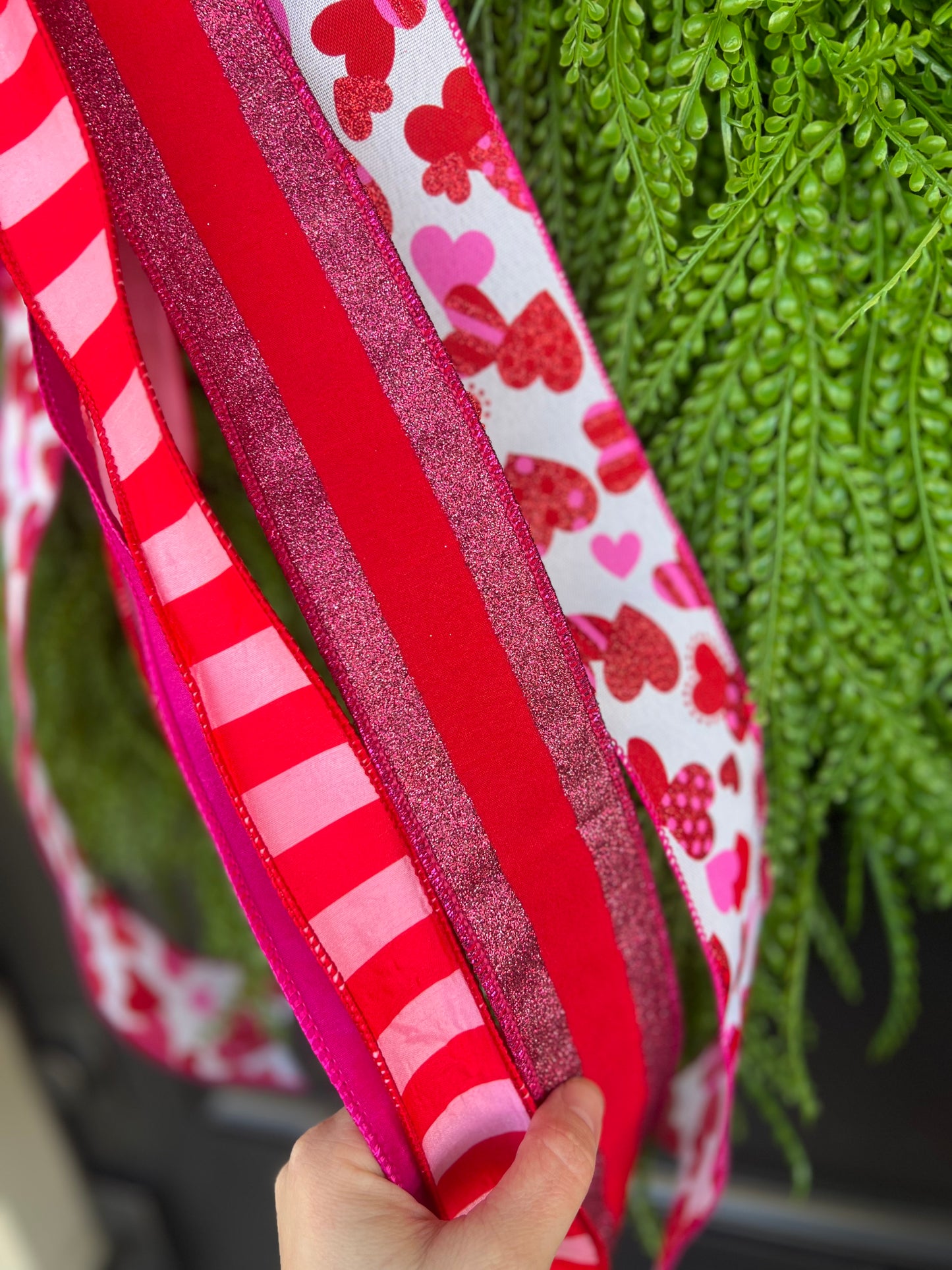 Sweetheart Valentine Bead Grass Wreath