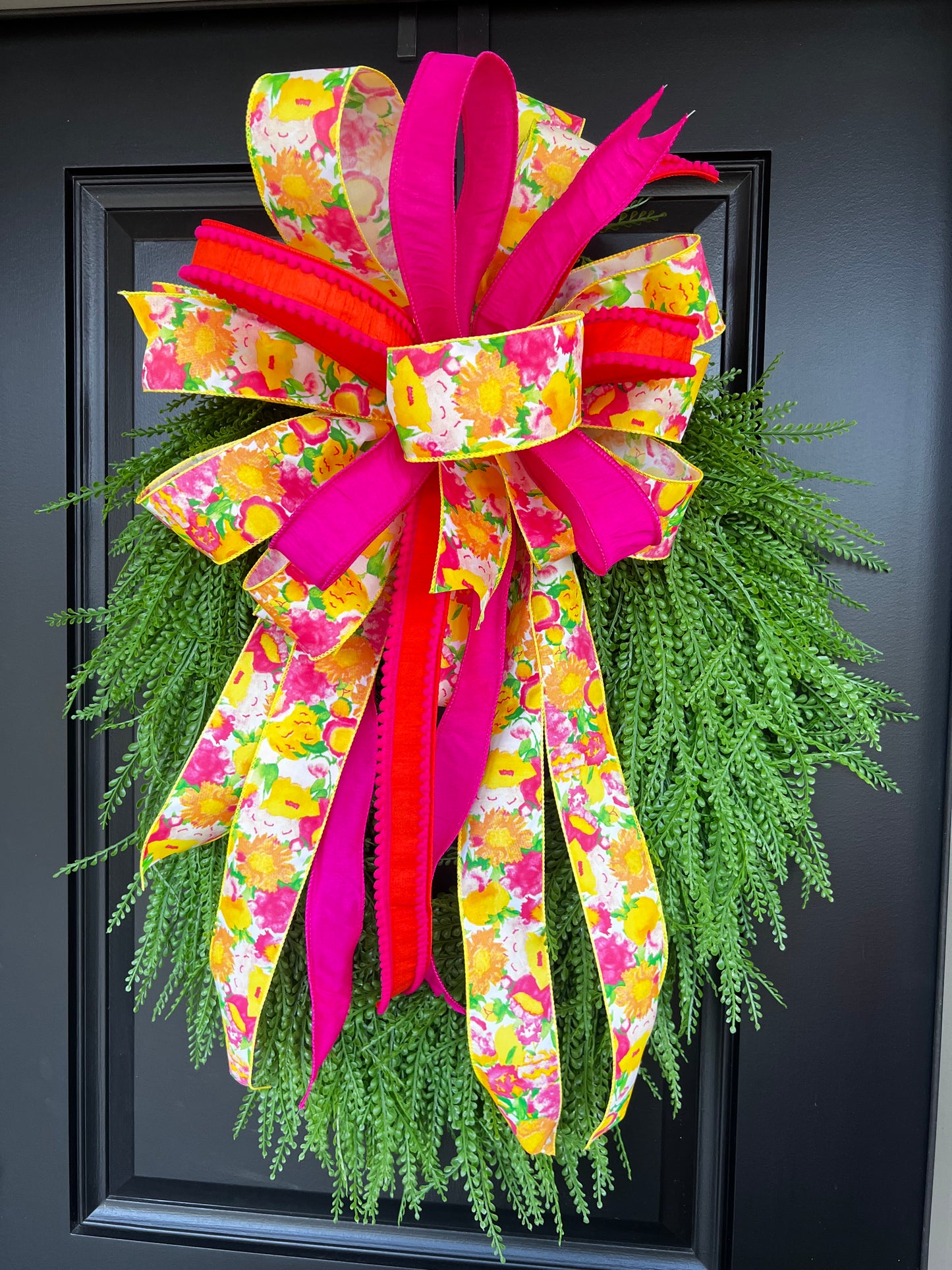 Pink & Yellow Garden Party Wreath