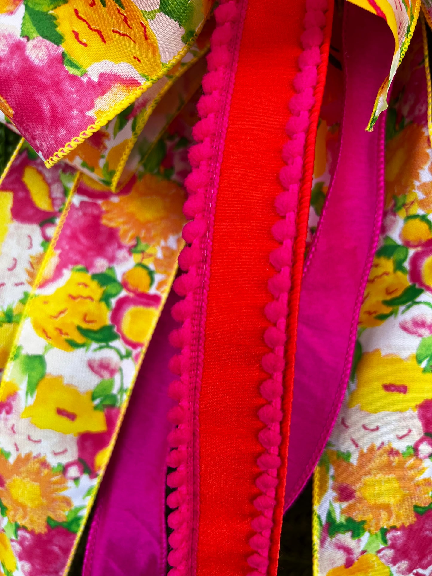 Pink & Yellow Garden Party Wreath