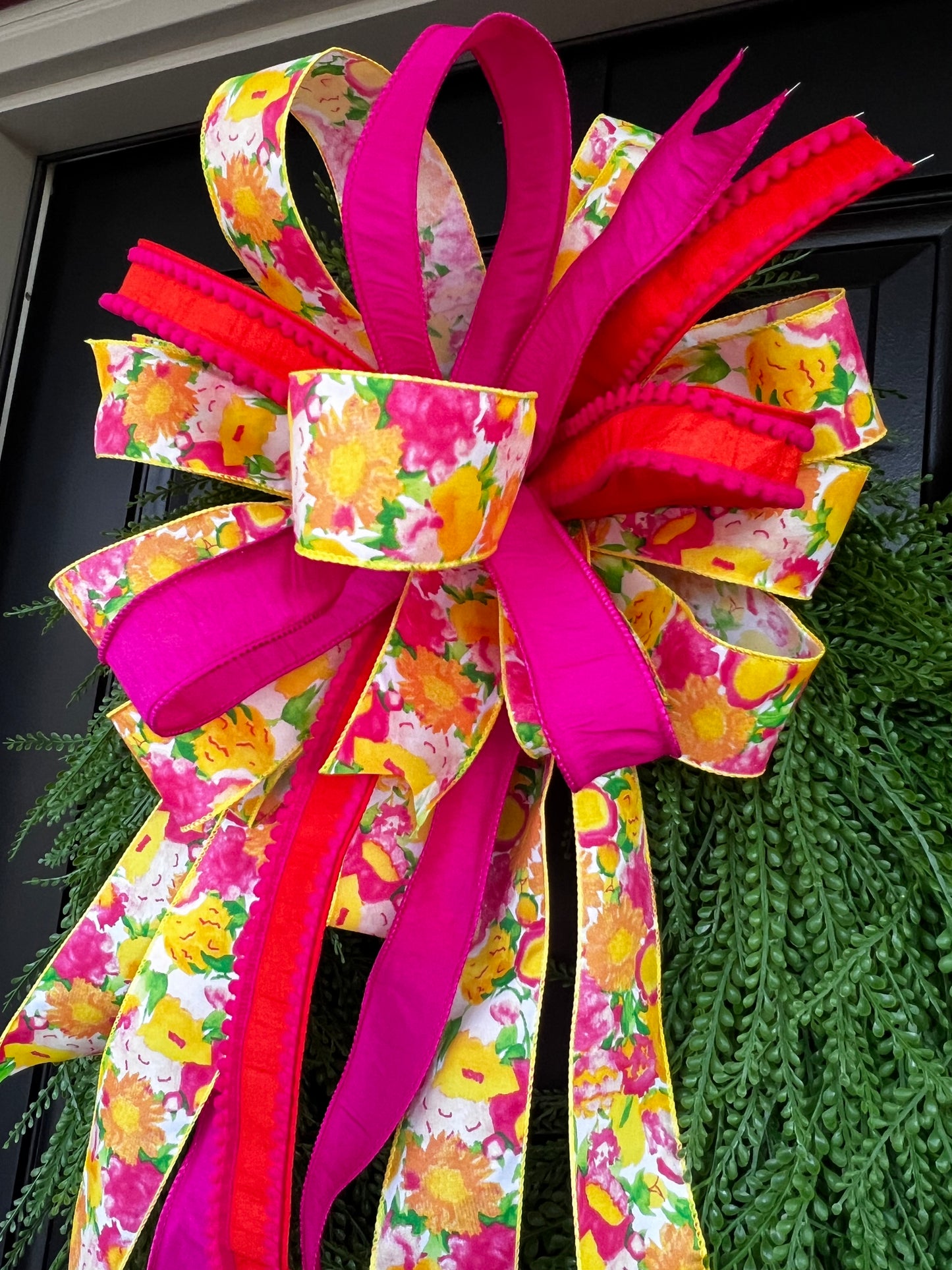 Pink & Yellow Garden Party Wreath