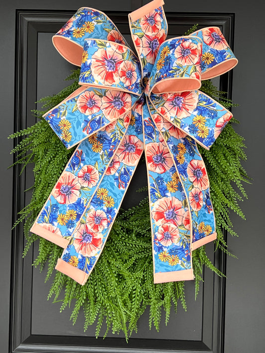 Wildflower Meadow Spring Door Wreath