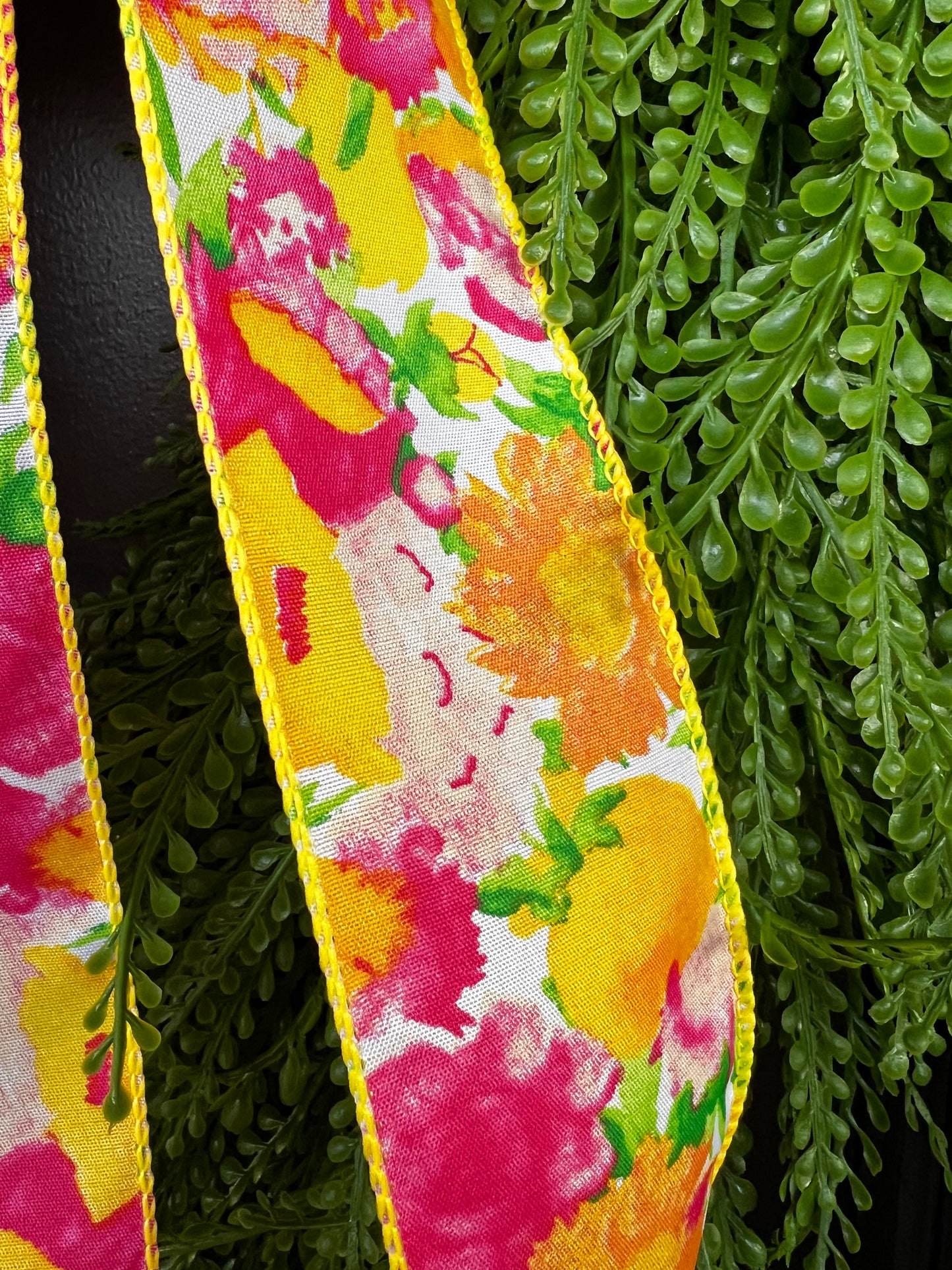 Pink & Yellow Garden Party Wreath