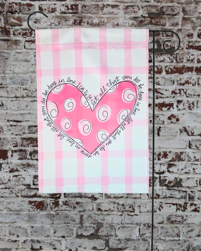 Done in Love Garden Flag