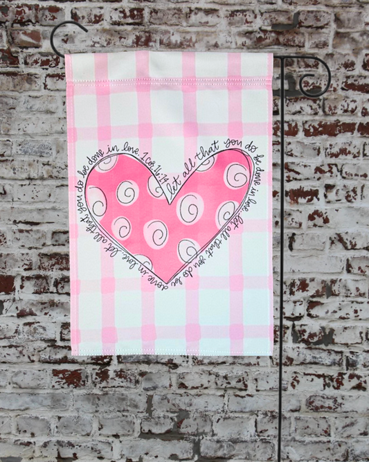 Done in Love Garden Flag