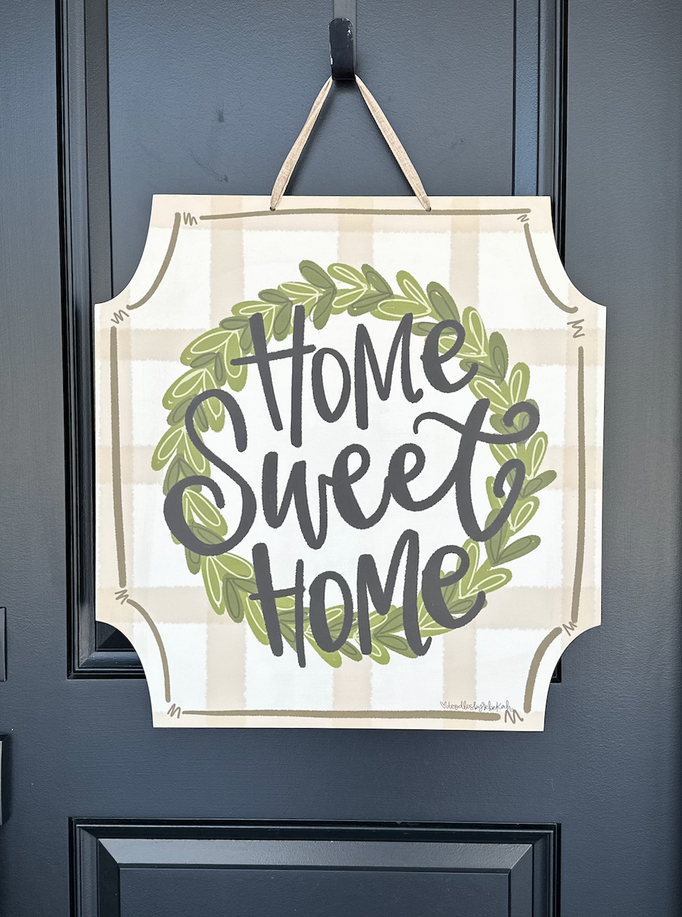 Home Sweet Home Square Doorhanger