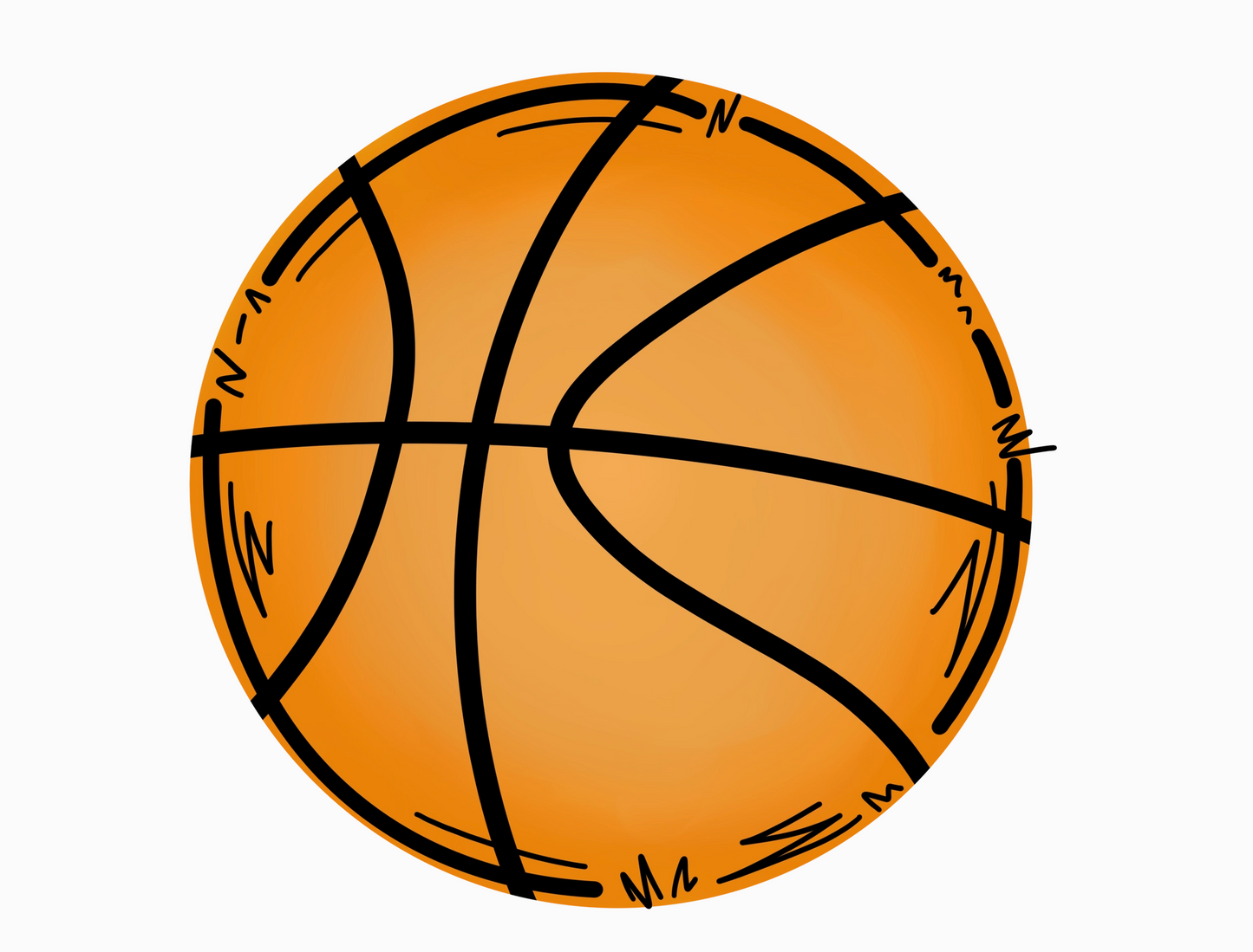 Basketball Yard Sign | 20” Outdoor Sports Décor