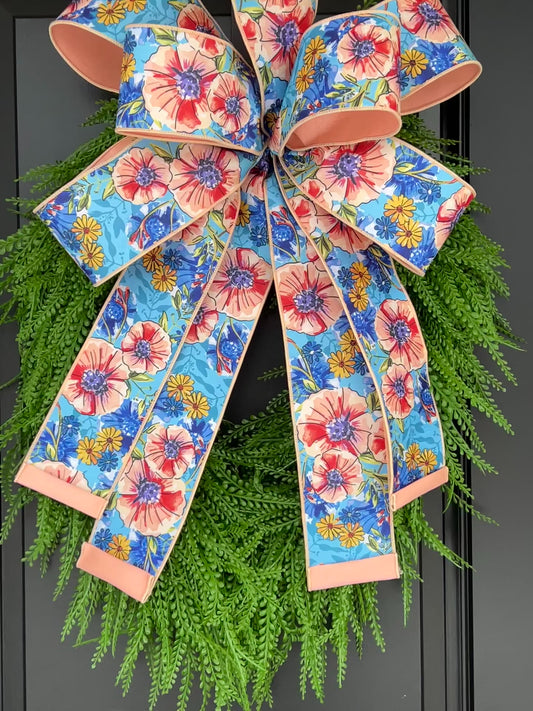 Wildflower Meadow Spring Door Wreath